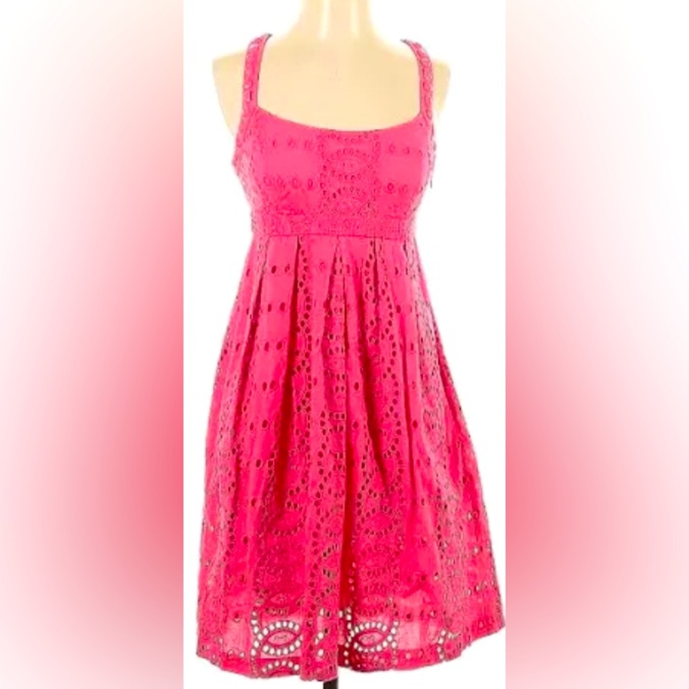 Inc Mini Scoop Neck Sleeveless Dress Pink Women's Size 10
